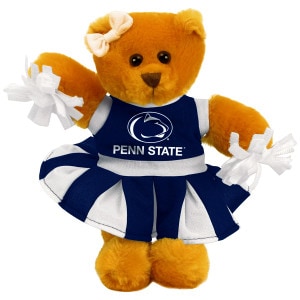 Penn State cheerleader bear stuffed animal image